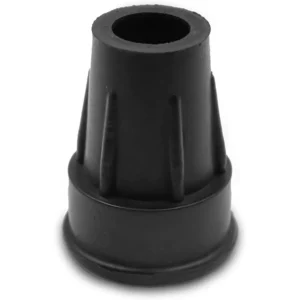 Tacos para Muletas Antideslizantes 19 mm, 18 mm y 17 mm (x4 uds), Conteras de Goma Negras