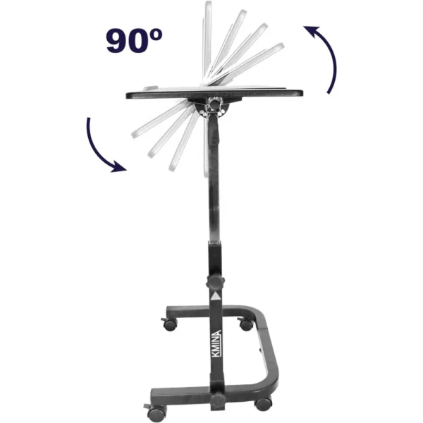 Mesa Auxiliar Ajustable con Ruedas para Sillas de Ruedas, Sofás y Camas - Imagen 2