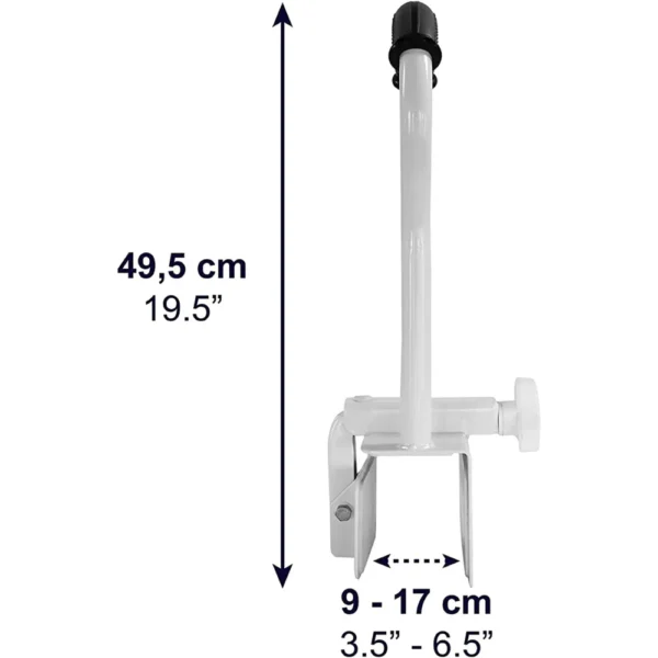 Asidero Bañera Acolchado, Asa de Seguridad para Baño, Barra de Agarre Blanca Gris - Imagen 4