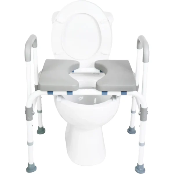 Silla Orinal con Asiento Ajustable (3 en 1), Silla Ducha, Silla Inodoro, silla wc para adulto mayor - Imagen 7