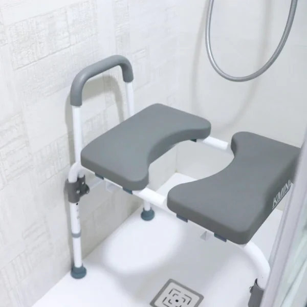 Silla Orinal con Asiento Ajustable (3 en 1), Silla Ducha, Silla Inodoro, silla wc para adulto mayor - Imagen 8