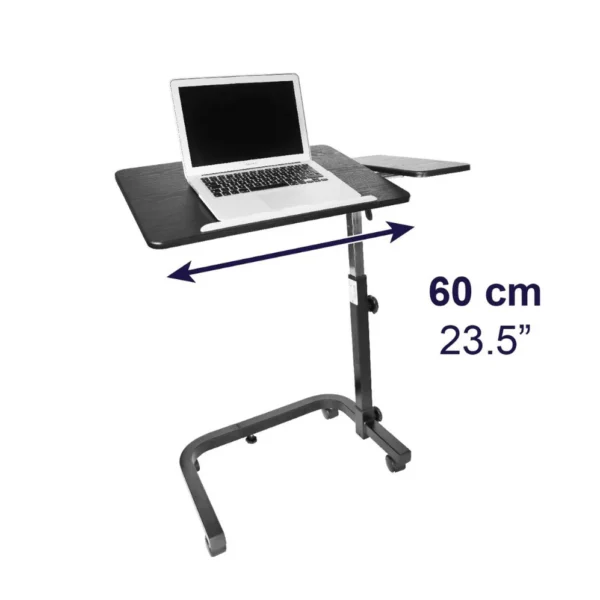 Mesa Auxiliar Ajustable con Ruedas para Sillas de Ruedas, Sofás y Camas - Imagen 7