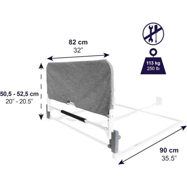 Barandilla de Cama Abatible - Ajustable y Segura - Imagen 3
