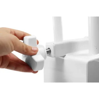 adaptador blanco vista superior en uso variante 2