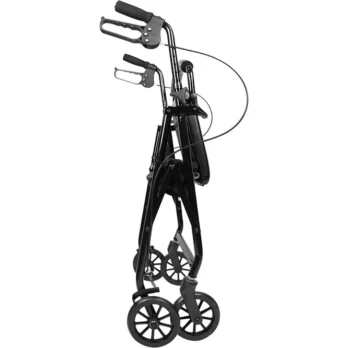 andador con ruedas delanteras grandes y frenos manuales