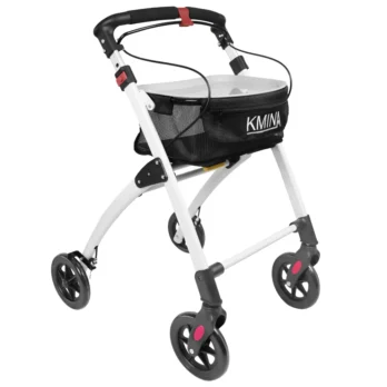 andador estrecho blanco para casa y exterior
