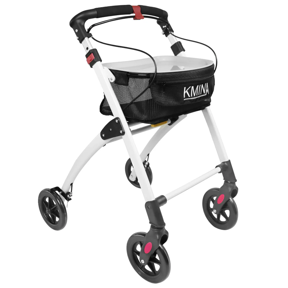 andador estrecho blanco para casa y exterior