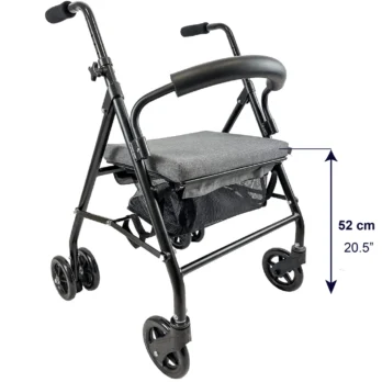 andador plegable ligero con medidas vista frontal