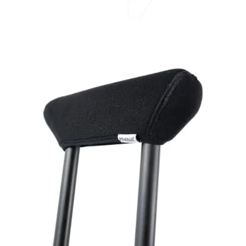 apoyo de brazo acolchado para muleta ergonomica negra