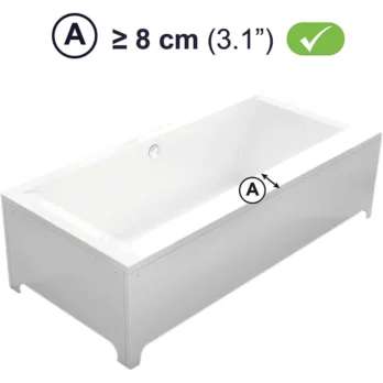 asiento antideslizante para banera con orificios de drenaje