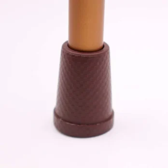 baston color madera con base antideslizante marron