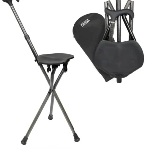 baston con asiento de fibra de carbono