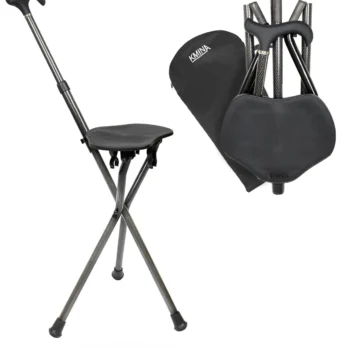 baston con asiento de fibra de carbono