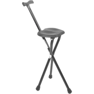 baston con asiento negro practico y resistente