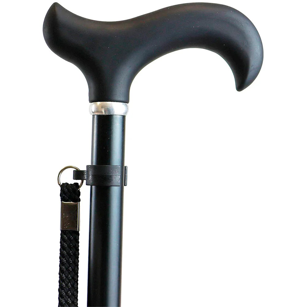 baston de aluminio ajustable en altura y plegable