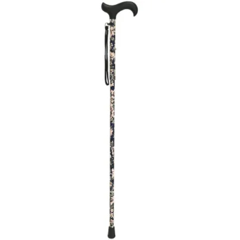baston extensible con diseno floral azul seguridad y funcionalidad