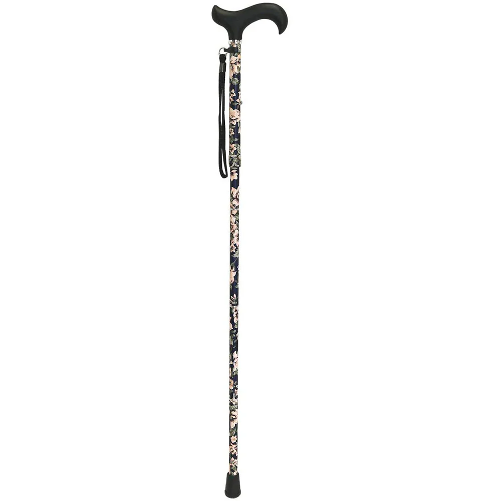 baston extensible con diseno floral azul seguridad y funcionalidad