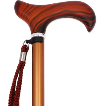 baston extensible de madera con correa diseno ergonomico