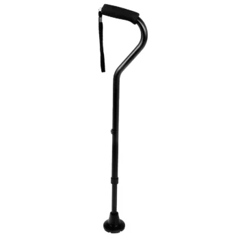baston negro extensible con mango ergonomico tipo baston recto