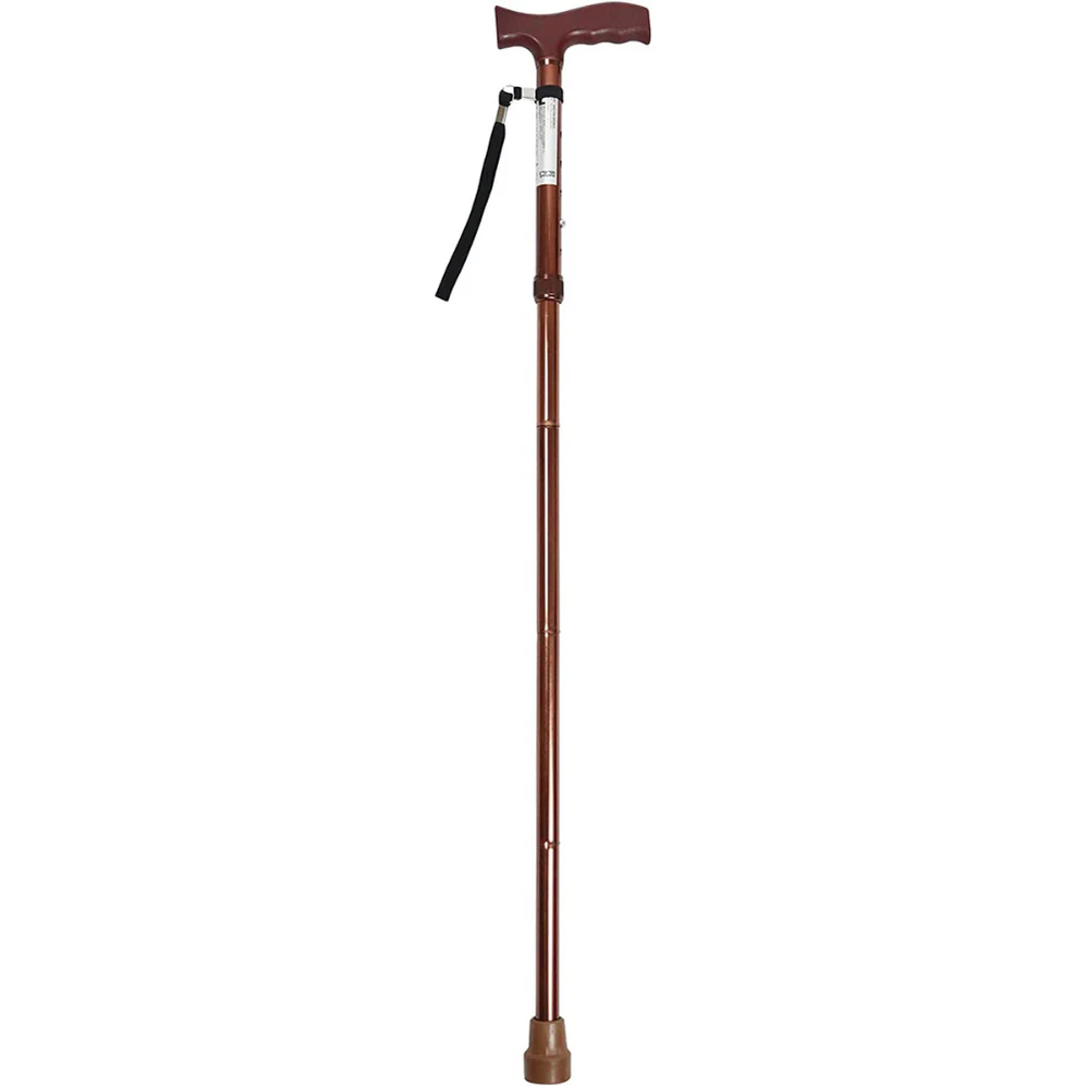 baston negro plegable con empunadura curva seguridad en cada paso