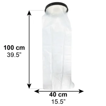 bolsa impermeable grande 100 cm alto x 60 cm ancho con asas