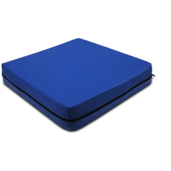 cojin azul ergonomico cuadrado con diseno de doble densidad