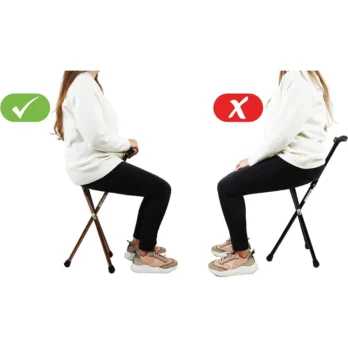 comparativa visual entre posturas correctas e incorrectas al sentarse