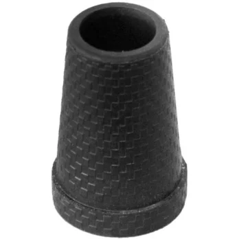 contera de goma antideslizante para baston negro modelo a