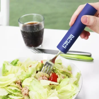 cortador de verduras electrico con recipiente transparente