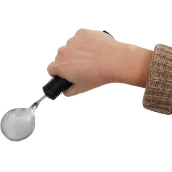 cuchara adaptada con mango engrosado y agarre ergonomico