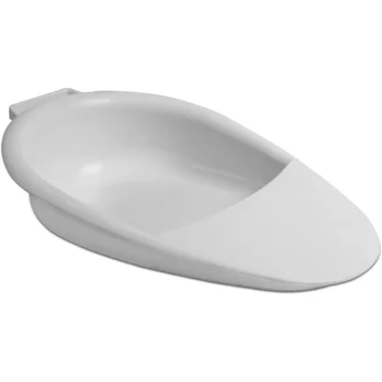 cuna anatomica para orinar color blanco vista superior