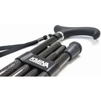 detalle de baston ortopedico plegable con empunadura ergonomica