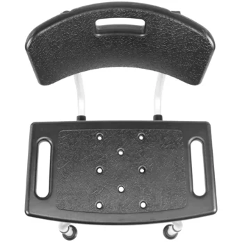 detalle de respaldo ergonomico para silla de ducha ajustable