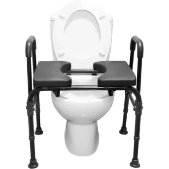 elevador para wc con soporte lateral vista frontal