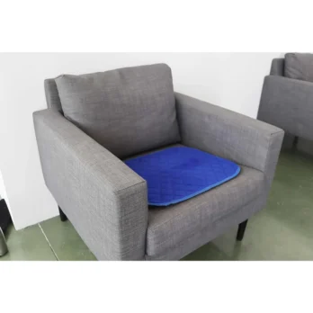 empapador azul sobre sillon proteccion de asiento