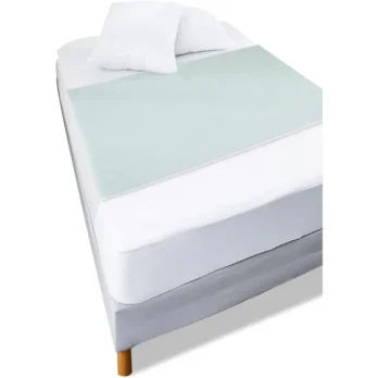 empapador cama doblado vista lateral de capas protectoras