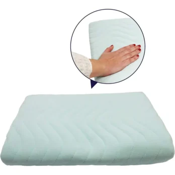 empapador cama lavable textura visible con zoom circular