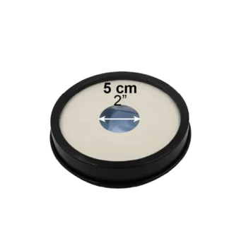 espejo de aumento 1.4x con borde negro sobre fondo blanco