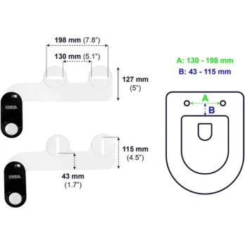 esquema tecnico de conexion de bidet electronico medidas y compatibilidad