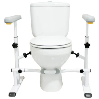 estructura de wc con reposabrazos y elevacion
