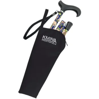 estuche para baston plegable con diseno amoda negro clasico