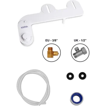 kit de instalacion para bide con piezas adaptadores y manguera