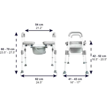 medidas tecnicas asiento doble de seguridad para wc