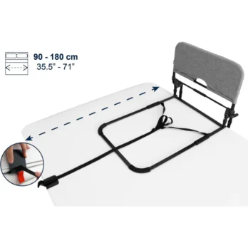 mesa ajustable para cama con ruedas y bandeja inclinable