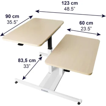 mesa auxiliar medidas del tablero y estructura completa
