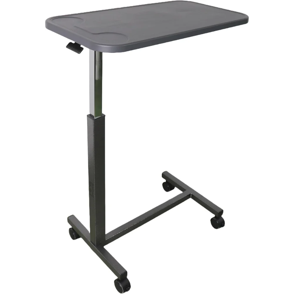 mesa auxiliar metalica ajustable con ruedas