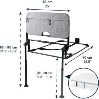 mesa para cama con bandeja y altura regulable