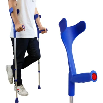 muleta axilar azul con diseno de estabilidad
