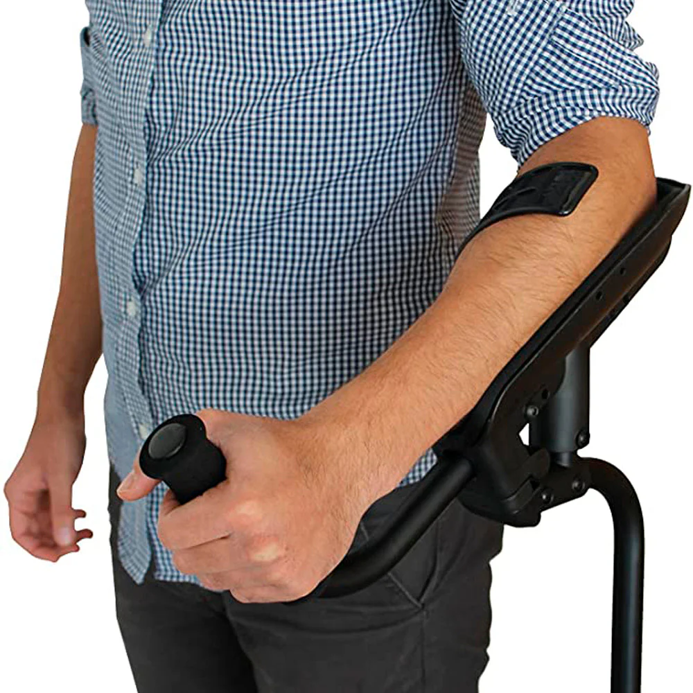 muleta kmina para brazo izquierdo empunadura ergonomica 1 unidad