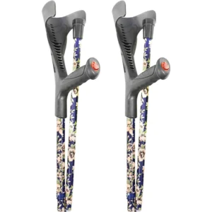 pack de 2 muletas plegables decoradas adulto ligero y ajustable